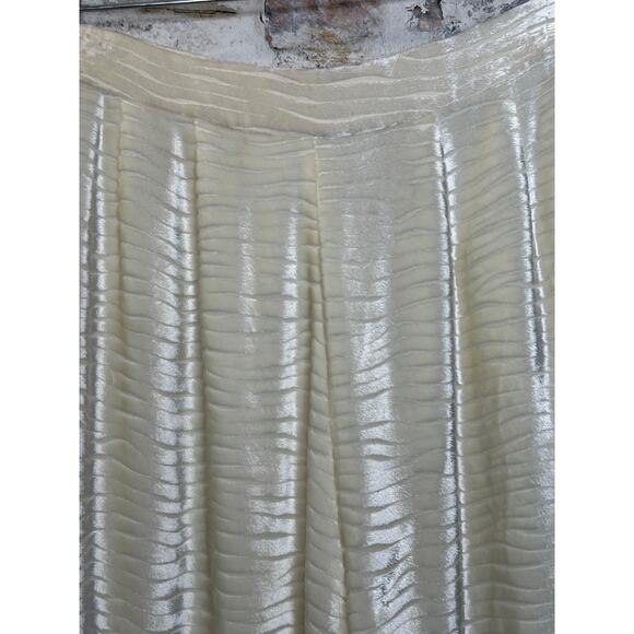 Vintage Giorgio Armani Vestimenta Spa silk blend Textured Trousers size 42 - Picture 7 of 9